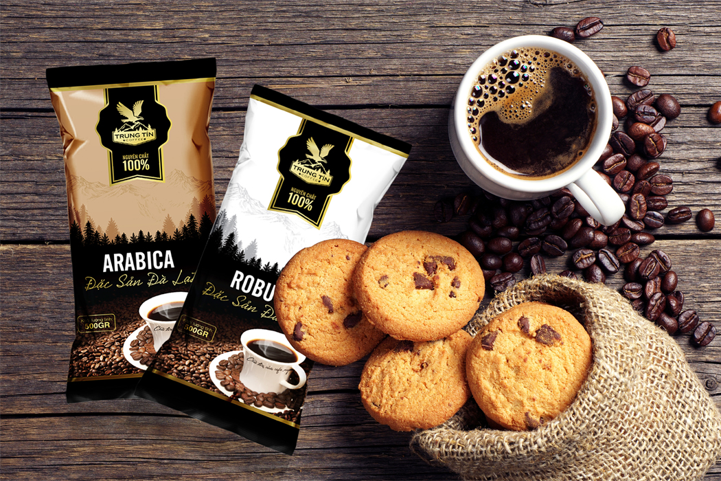 TRUNG TÍN - Dự án sáng tạo mẫu Thiết kế logo và bao bì cà phê Trung Tín